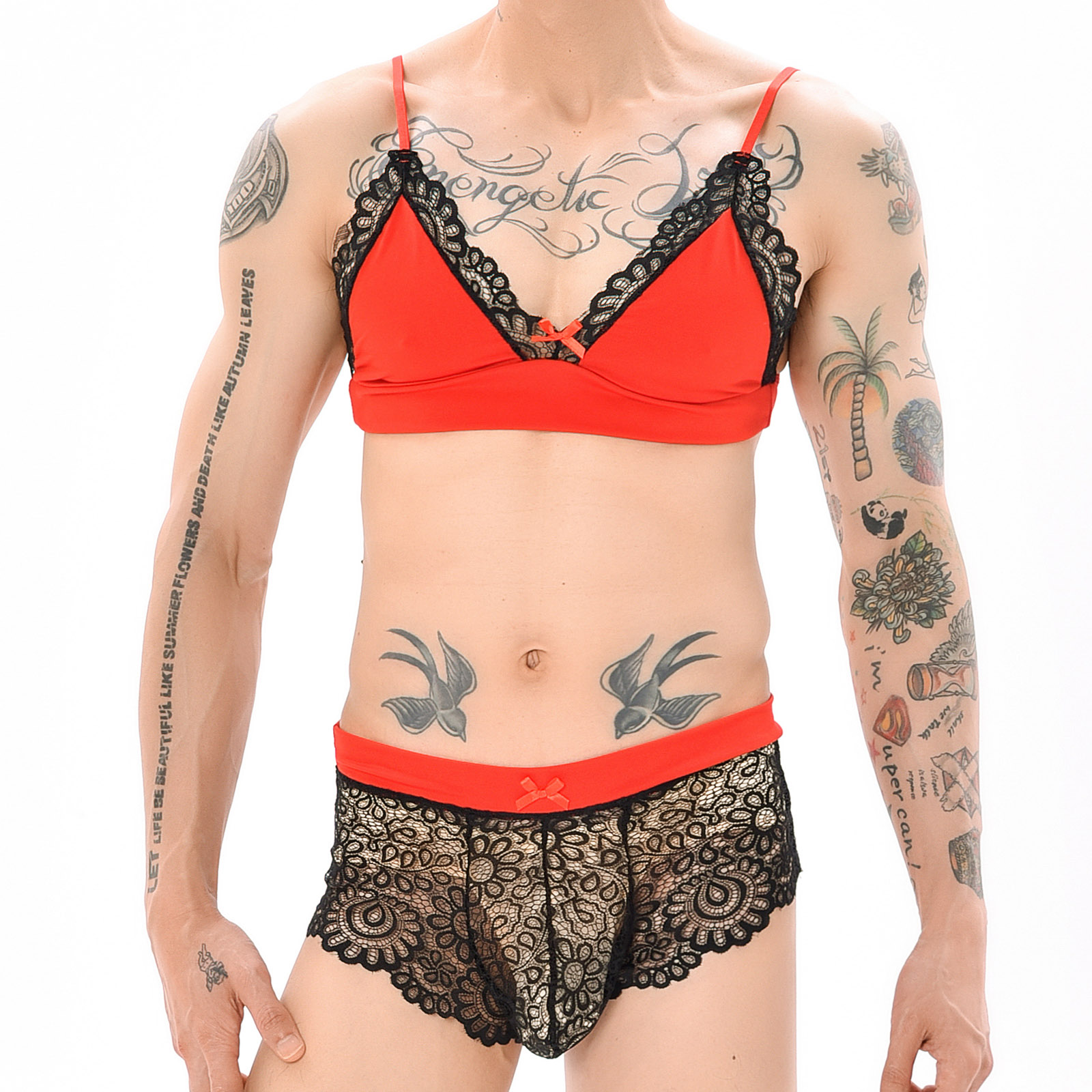 Sheer Bra Lace - Men Sexy Crossdressing Erotic Sissy Lingerie