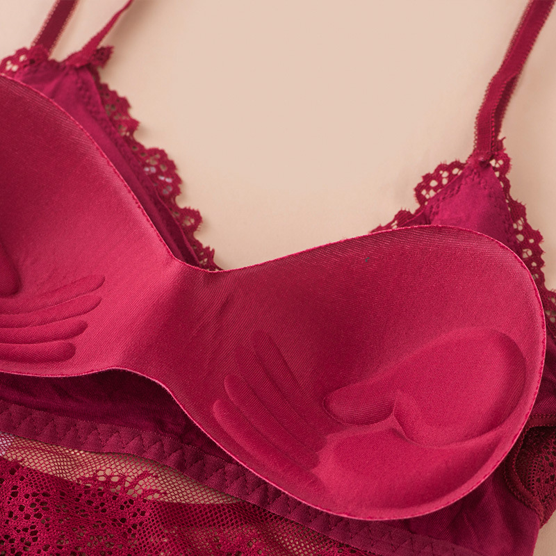 3D Sexy Lingerie Seamless Spor - Lace Bralette Set review and price
