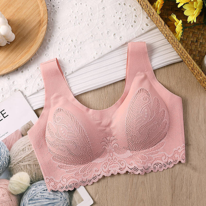 Breathable Latex Bra Seamless  - Lace Bralette Set review and price