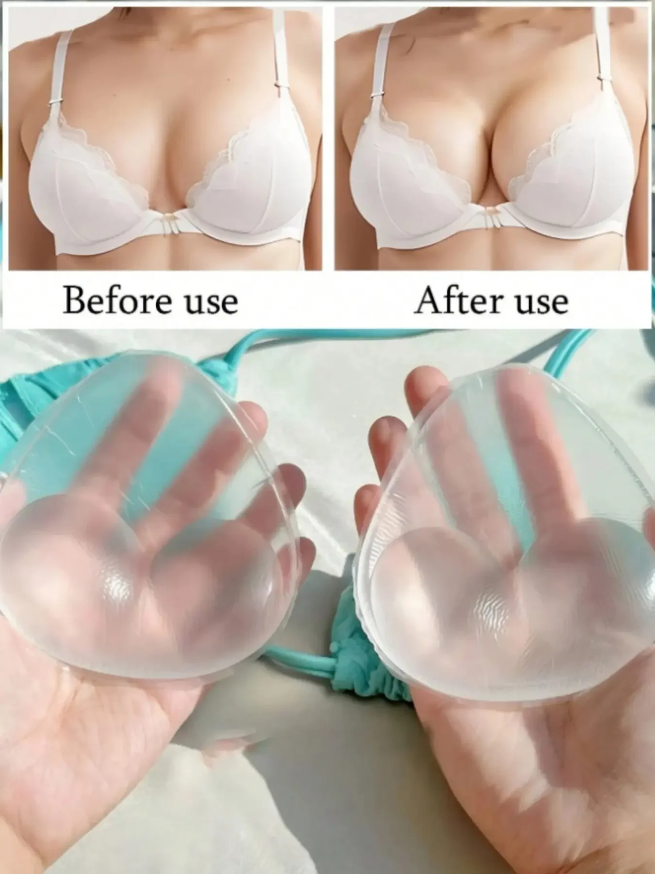 1 Pair Women's Silicone Bra In - Push Up Bra Silicone review and price