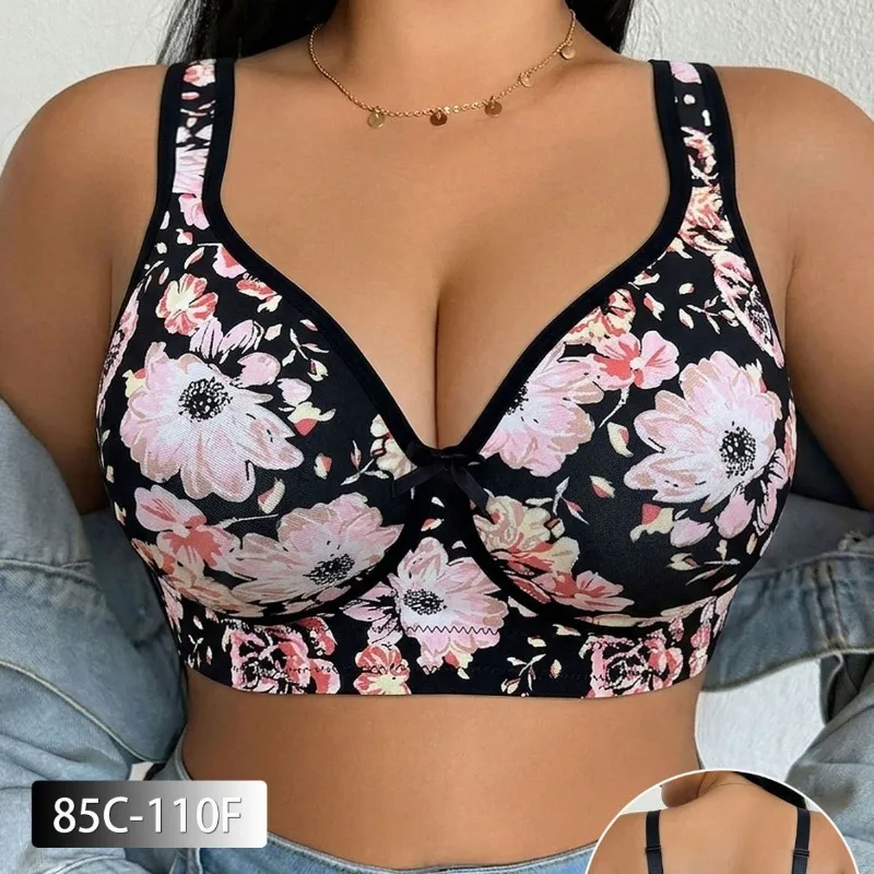 Plus Size Women Bra Lace Push  - Minimizer Bra Women review and price