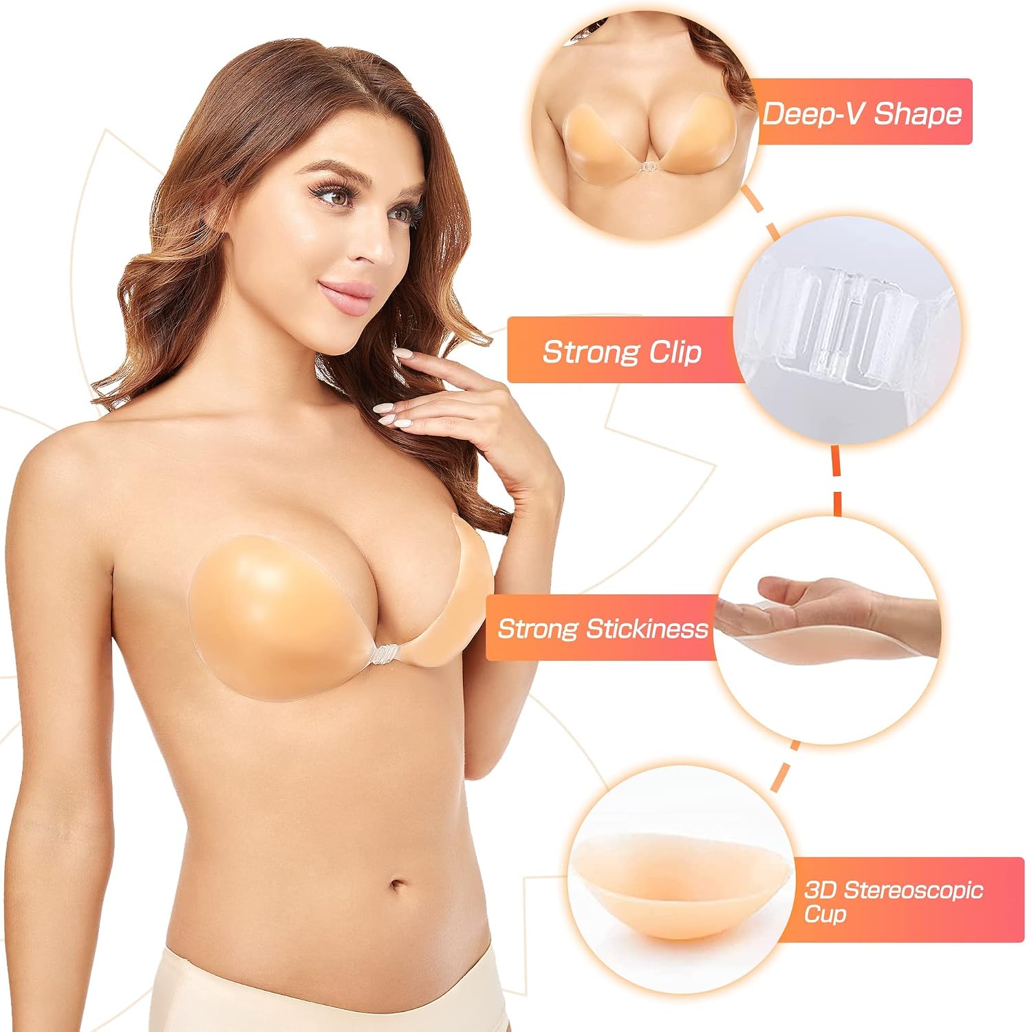Push-Up Wire-Free Solid Silico - Push Up Bra Silicone review and price