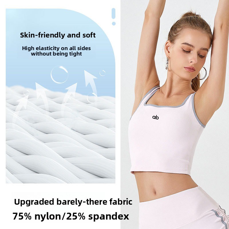 Women Summer Ribbed Yoga Tank  - Plunge Bra Push Up review and price