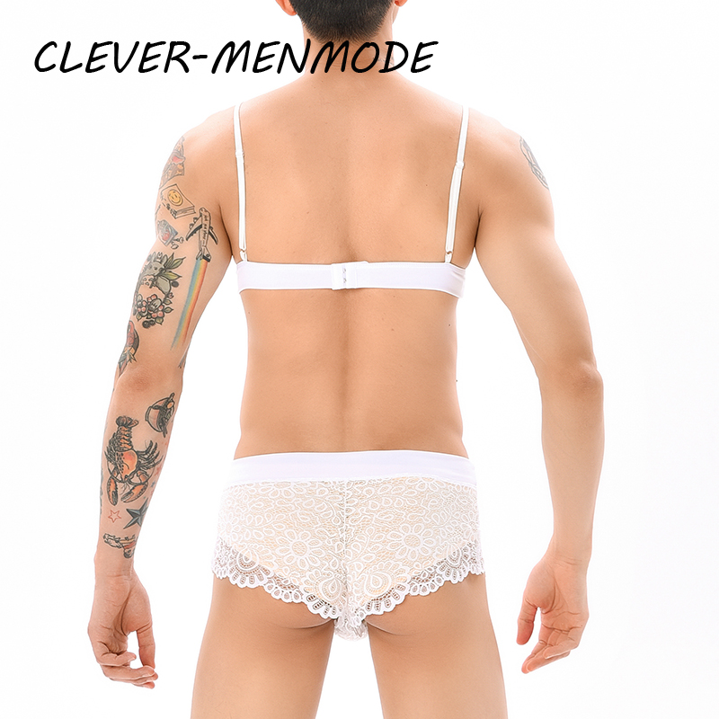 Men Sexy Crossdressing Erotic  - Sheer Bra Lace review and price